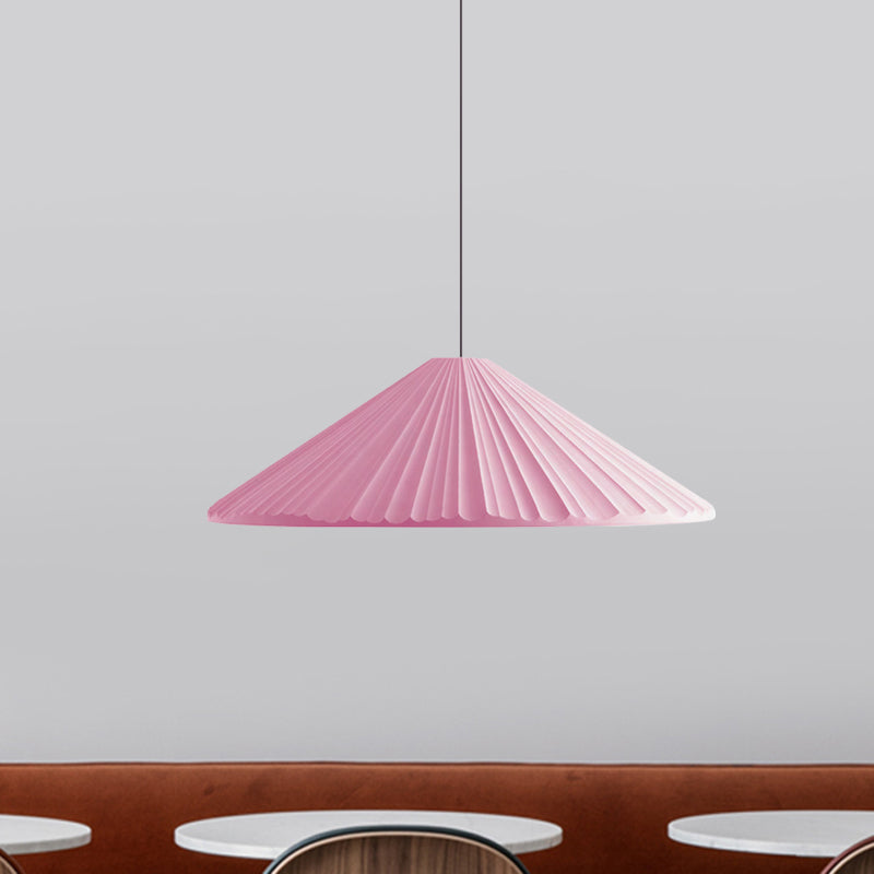 White/Pink/Blue Ribbed Cone Pendant Light Nordic Style 1 Light Living Room Hanging Lamp, 8"/12.5"/16" Diameter Clearhalo 'Art Deco Pendants' 'Cast Iron' 'Ceiling Lights' 'Ceramic' 'Crystal' 'Industrial Pendants' 'Industrial' 'Metal' 'Middle Century Pendants' 'Modern Pendants' 'Modern' 'Pendant Lights' 'Pendants' 'Tiffany' Lighting' 1126862