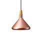 7"/11"/15" Wide Conic Kitchen Hanging Ceiling Light Retro Stylish Metal and Wood 1 Light Silver/Rose Gold Pendant Lighting Clearhalo 'Ceiling Lights' 'Modern Pendants' 'Modern' 'Pendant Lights' 'Pendants' Lighting' 1127155
