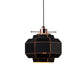 Cylinder/Diamond Shade Indoor Pendant Lighting Modern Style Metal and Wood 1 Light Black/White Ceiling Fixture Clearhalo 'Ceiling Lights' 'Modern Pendants' 'Modern' 'Pendant Lights' 'Pendants' Lighting' 1127342