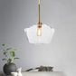 4.5"/9"/12" Wide Glass Shade Hanging Light with Brass Lamp Socket One Light Modern Pendant Light for Office Clearhalo 'Ceiling Lights' 'Glass shade' 'Glass' 'Modern Pendants' 'Modern' 'Pendant Lights' 'Pendants' Lighting' 1127536