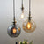 1 Bulb Globe Pendant Light Contemporary Hammered Glass Suspension Light for Boutique Kitchen Clear Clearhalo 'Ceiling Lights' 'Glass shade' 'Glass' 'Modern Pendants' 'Modern' 'Pendant Lights' 'Pendants' Lighting' 1127543