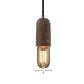 Cement Open Bulb Hanging Lamp 1 Light Minimalist Style Mini Pendant Light for Cafe Restaurant Clearhalo 'Ceiling Lights' 'Modern Pendants' 'Modern' 'Pendant Lights' 'Pendants' Lighting' 1127625