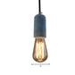 Cement Open Bulb Hanging Lamp 1 Light Minimalist Style Mini Pendant Light for Cafe Restaurant Clearhalo 'Ceiling Lights' 'Modern Pendants' 'Modern' 'Pendant Lights' 'Pendants' Lighting' 1127635