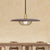 Iron Wire Domed Pendant Light with Wooden Shade Cloth Shop 1 Light Modern Suspension Light Dark Wood Clearhalo 'Ceiling Lights' 'Modern Pendants' 'Modern' 'Pendant Lights' 'Pendants' Lighting' 1127721
