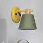 Nordic Stylish Bucket Wall Lamp Rotatable 1 Light Fabric Wall Lighting for Child Bedroom Stair Green Clearhalo 'Modern wall lights' 'Modern' 'Wall Lamps & Sconces' 'Wall Lights' Lighting' 1127767