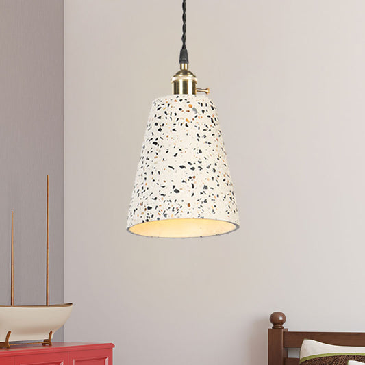 Tapered Shade Hanging Light 1 Light Contemporary Cement Pendant Ceiling Light for Cafe Clearhalo 'Ceiling Lights' 'Modern Pendants' 'Modern' 'Pendant Lights' 'Pendants' Lighting' 1127920