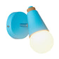 Macaron Loft Sweet Cone Wall Light with Metal/Wood Backplate Rotatable Single Light Wall Lamp in Blue/Green/Pink for Corridor Clearhalo 'Cast Iron' 'Glass' 'Industrial' 'Modern wall lights' 'Modern' 'Tiffany' 'Traditional wall lights' 'Wall Lamps & Sconces' 'Wall Lights' Lighting' 1128010