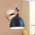 Metal Bowl Shade Sconce Lamp Kid Bedroom Shop 1 Head Macaron Style Wall Light Blue Clearhalo 'Cast Iron' 'Glass' 'Industrial' 'Modern wall lights' 'Modern' 'Tiffany' 'Traditional wall lights' 'Wall Lamps & Sconces' 'Wall Lights' Lighting' 1128020