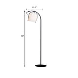 Black Finish Domed Stand Up Light Modernist 1 Head White Ribbed Glass Floor Lamp Clearhalo 'Floor Lamps' 'Lamps' Lighting' 1135857