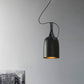 7"/9.5" Dia 1 Light Dome Hanging Lamp Industrial Style Black/Silver/Copper Metal Pendant Lighting with Leather Strap Clearhalo 'Ceiling Lights' 'Modern Pendants' 'Modern' 'Pendant Lights' 'Pendants' Lighting' 1136010