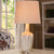 Vase Dining Table Light Simplicity Ceramic 1 Head White Night Stand Lamp with Fabric Lampshade White Clearhalo 'Lamps' 'Table Lamps' Lighting' 1136604