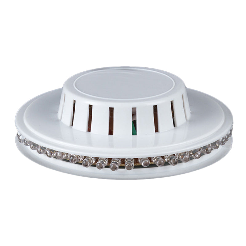 UFO Karaoke Bar Wall Lighting Metal Modernist RGB Color Flashing LED Wall Mount Fixture in Black/White Clearhalo 'Cast Iron' 'Glass' 'Industrial' 'Modern wall lights' 'Modern' 'Tiffany' 'Traditional wall lights' 'Wall Lamps & Sconces' 'Wall Lights' Lighting' 1136803