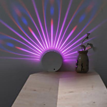 Modern Style LED Wall Lamp White Hollowed Out Peacock Feather Sconce Lighting with Iron Shade, RGB Color Light White Clearhalo 'Cast Iron' 'Glass' 'Industrial' 'Modern wall lights' 'Modern' 'Tiffany' 'Traditional wall lights' 'Wall Lamps & Sconces' 'Wall Lights' Lighting' 1136804