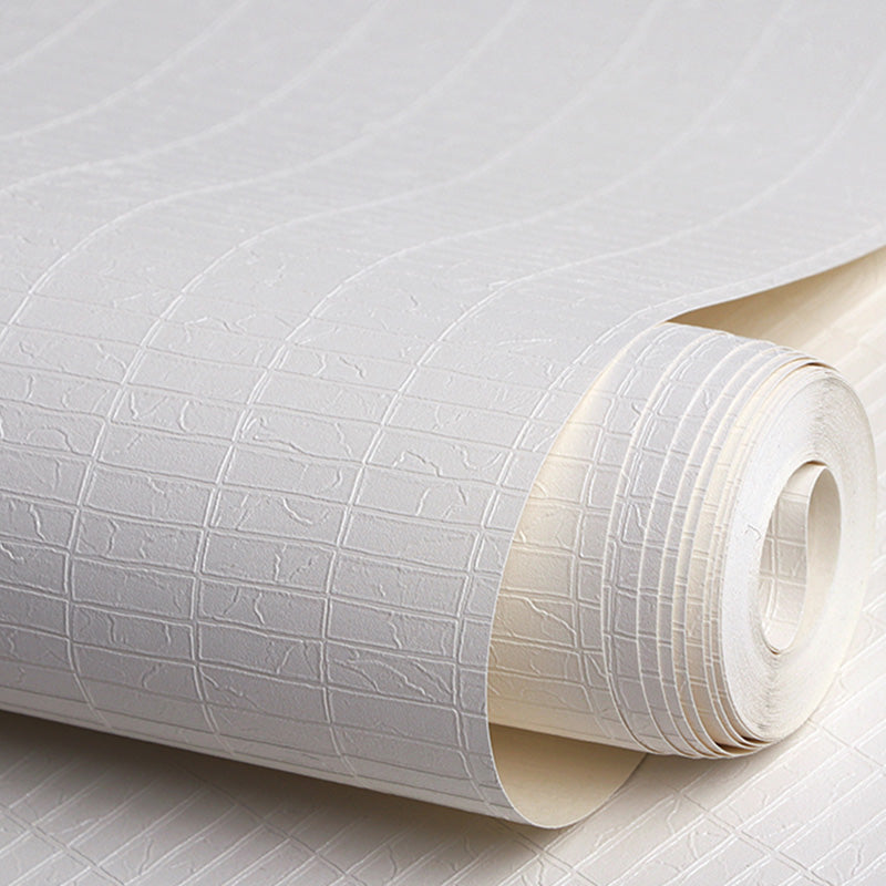 Grid Vinyl Wallpaper Roll for Guest Room Decor in Pastel Color, 20.5-inch x 33-foot Clearhalo 'Modern wall decor' 'Modern' 'Wallpaper' Wall Decor' 1136881