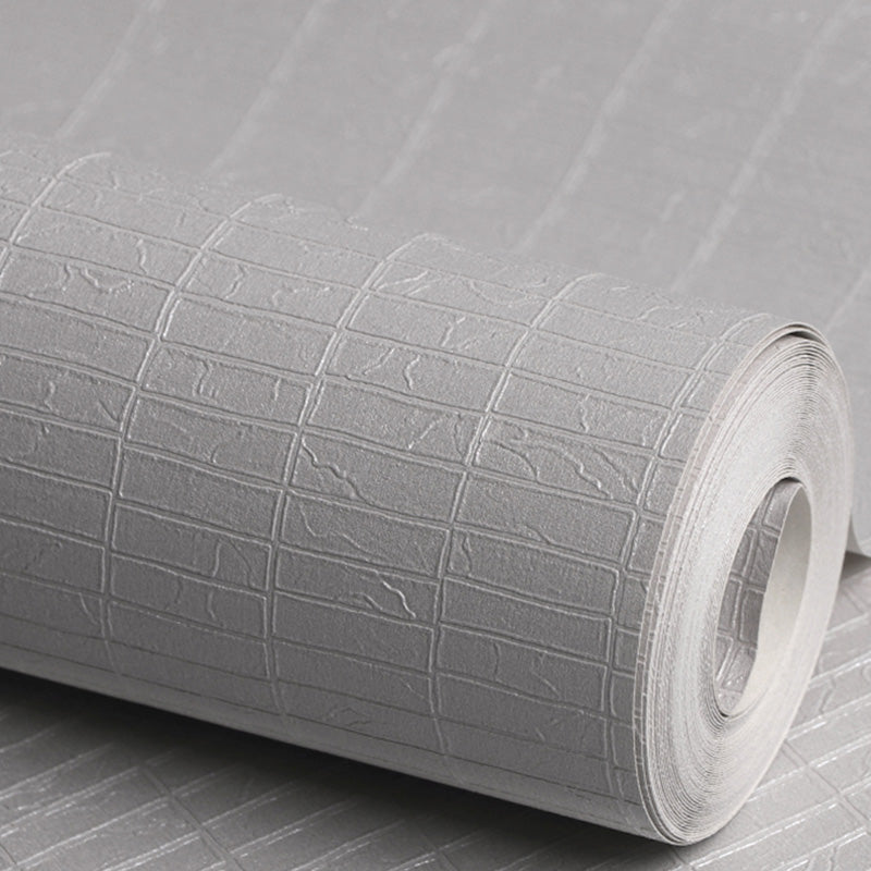 Grid Vinyl Wallpaper Roll for Guest Room Decor in Pastel Color, 20.5-inch x 33-foot Clearhalo 'Modern wall decor' 'Modern' 'Wallpaper' Wall Decor' 1136887