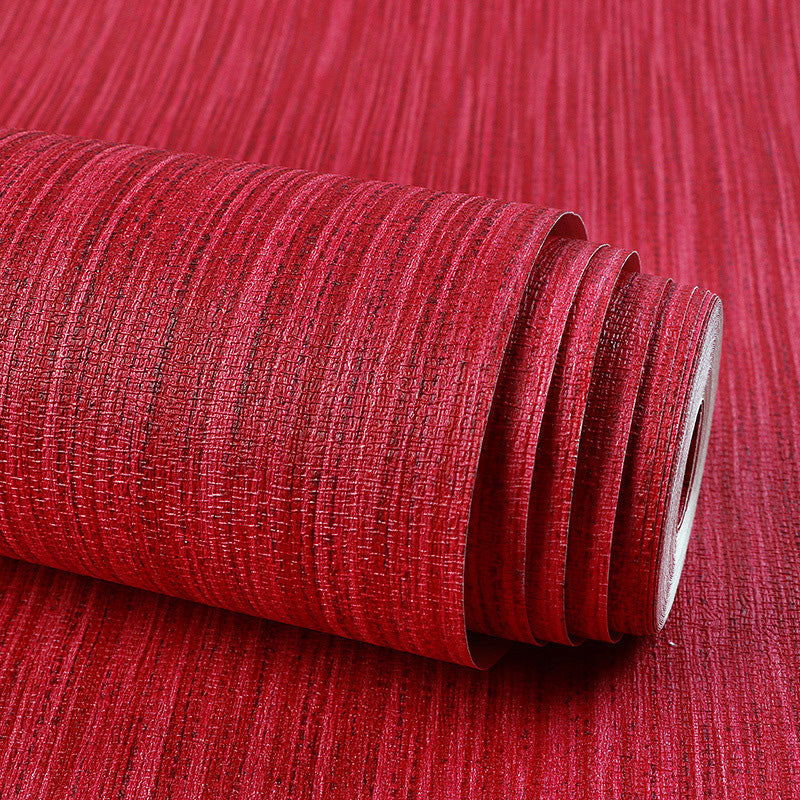 Postmodern Stripes Wallpaper 33' x 20.5" Contemporary Wall Decor for Wedding Room in Bright Red Clearhalo 'Modern wall decor' 'Modern' 'Wallpaper' Wall Decor' 1136925