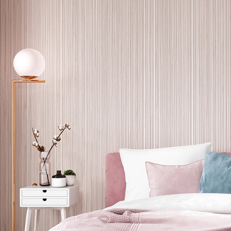 Textured Vinyl Wallpaper Roll for Dining Room Decoration, Soft Color, 33 ft. x 20.5 in Pink Clearhalo 'Modern wall decor' 'Modern' 'Wallpaper' Wall Decor' 1136927