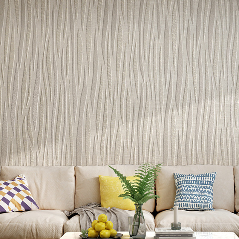 Soft Color Flowing Wallpaper Roll Moisture-Resistant Wall Decor for Guest Room, Non-Pasted Khaki Clearhalo 'Modern wall decor' 'Modern' 'Wallpaper' Wall Decor' 1136966