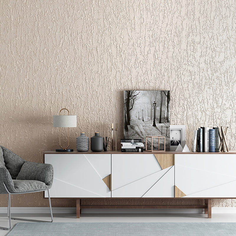Distressed Surface Wall Decor for Home Textured Wallpaper in Soft Color, Stain-Resistant Apricot Clearhalo 'Modern wall decor' 'Modern' 'Wallpaper' Wall Decor' 1136995