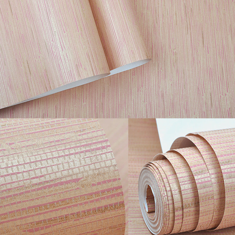 Stain-Resistant Stripes Wallpaper for Children in Pastel Color, Non-Pasted, 33'L x 20.5"W Clearhalo 'Modern wall decor' 'Modern' 'Wallpaper' Wall Decor' 1137011