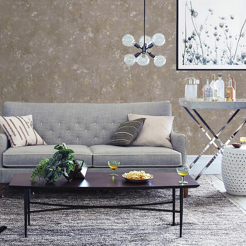 Nordic Plain Color Design Wallpaper for Living Room, 33'L x 20.5"W Wall Covering in Natural Color Grey Clearhalo 'Modern wall decor' 'Modern' 'Wallpaper' Wall Decor' 1137066