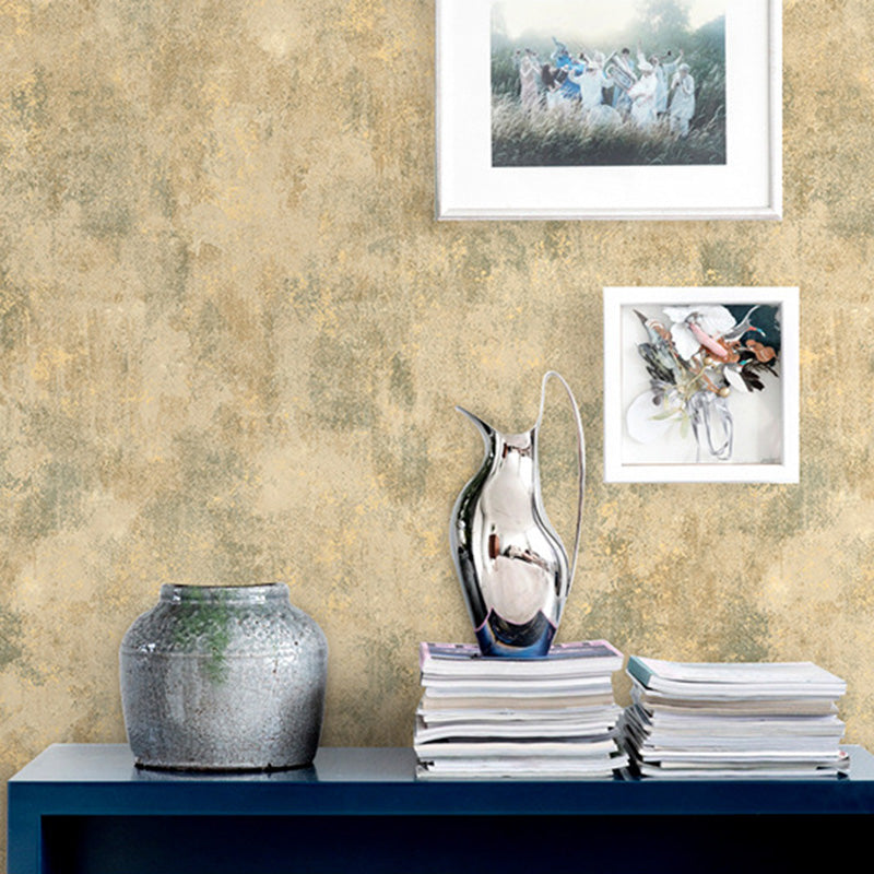 Nordic Plain Color Design Wallpaper for Living Room, 33'L x 20.5"W Wall Covering in Natural Color Gold-Brown Clearhalo 'Modern wall decor' 'Modern' 'Wallpaper' Wall Decor' 1137069