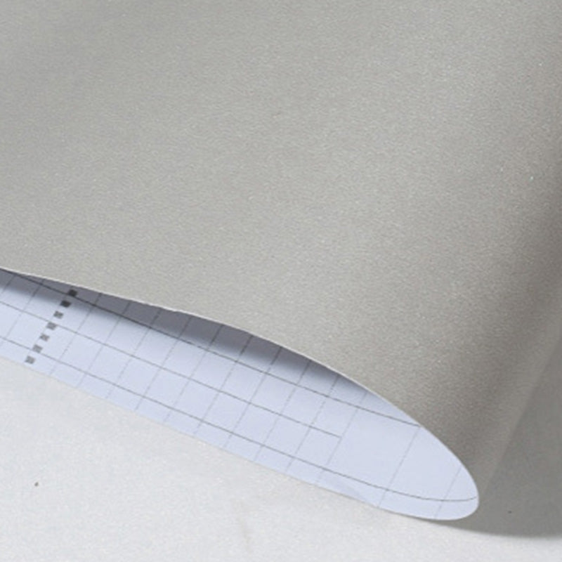 33' x 20.5" Plain Wallpaper for Bedroom Decoration Removable Wall Covering in Soft Color, Moisture-Resistant Light Gray Clearhalo 'Modern wall decor' 'Modern' 'Wallpaper' Wall Decor' 1137081