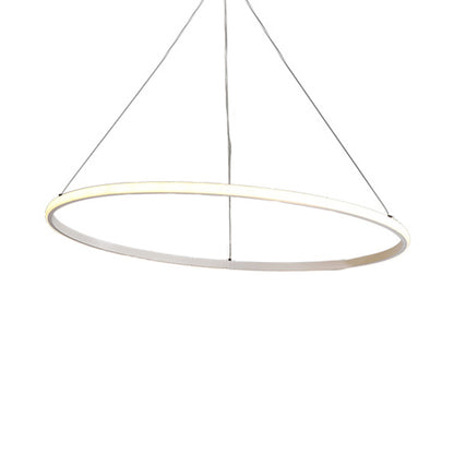 Brown Multi-Ring Chandelier Modern Acrylic 2/3/4 Lights Living Room LED Ceiling Pendant in Warm/White/Natural Light 1 Brown Clearhalo 'Ceiling Lights' 'Chandeliers' 'Modern Chandeliers' 'Modern' Lighting' 114127
