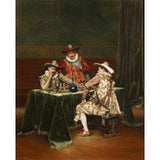 Retro Three Musketeers Murals for Home Decor Full Size Wall Covering in Red and Yellow