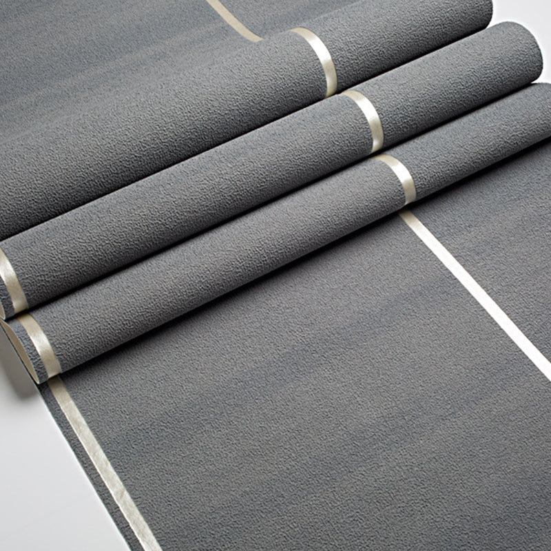 Modern Dark Color Flock Wallpaper Glitter Solid Moisture-Resistant Wall Covering for Living Room Clearhalo 'Modern wall decor' 'Modern' 'Wallpaper' Wall Decor' 1151175