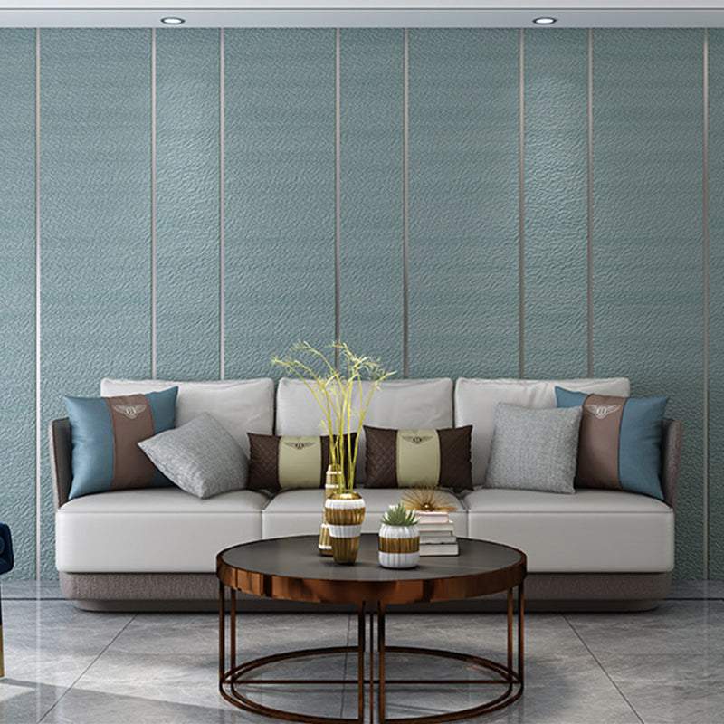 Modern Dark Color Flock Wallpaper Glitter Solid Moisture-Resistant Wall Covering for Living Room Gray-Green Clearhalo 'Modern wall decor' 'Modern' 'Wallpaper' Wall Decor' 1151177