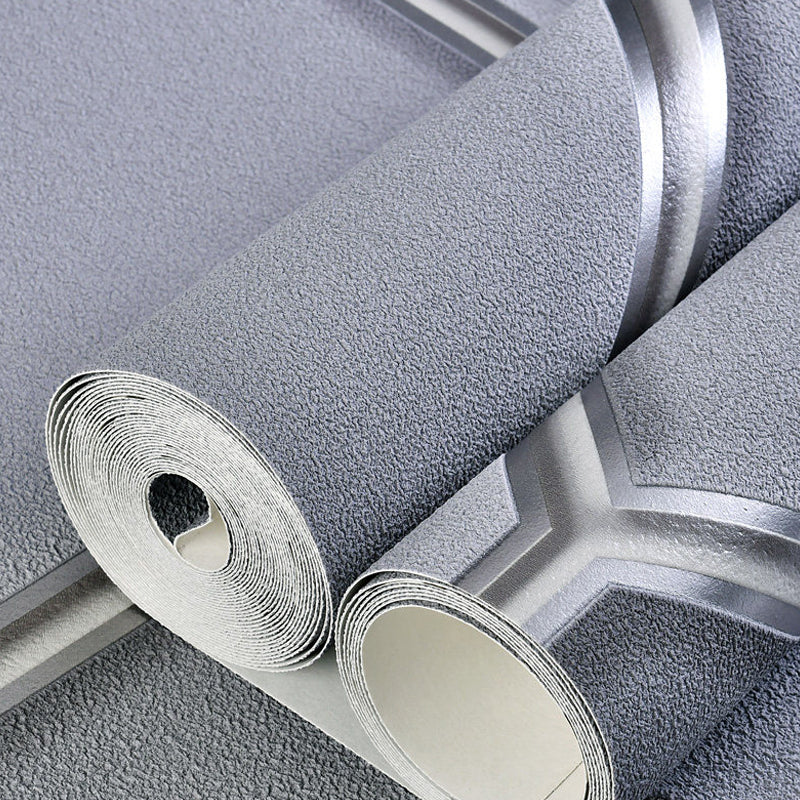 Rhombus 33' x 20.5" Wallpaper Dark Color Textured Moisture-Resistant Wall Art with Decorative Diamond Clearhalo 'Modern wall decor' 'Modern' 'Wallpaper' Wall Decor' 1151224