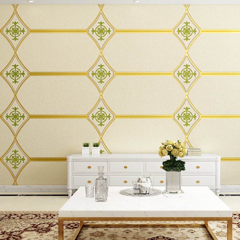 Texture Flock Wall Covering Modern Moisture Resistant Geometric Patterned Wallpaper Roll Clearhalo 'Modern wall decor' 'Modern' 'Wallpaper' Wall Decor' 1151232