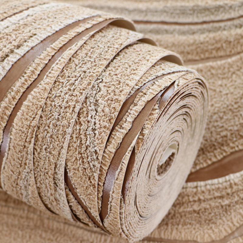 Soft Color Flock Textured Wallpaper Waves Unpasted Wall Art for Living Room Decoration Clearhalo 'Modern wall decor' 'Modern' 'Wallpaper' Wall Decor' 1151255