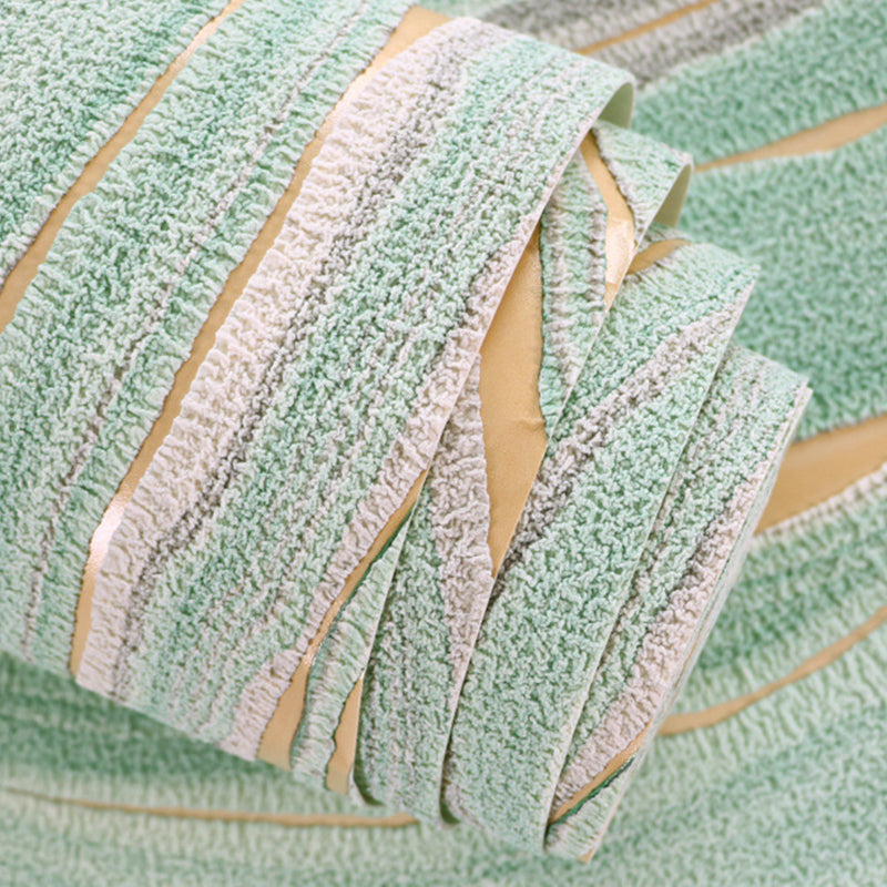 Soft Color Flock Textured Wallpaper Waves Unpasted Wall Art for Living Room Decoration Clearhalo 'Modern wall decor' 'Modern' 'Wallpaper' Wall Decor' 1151258