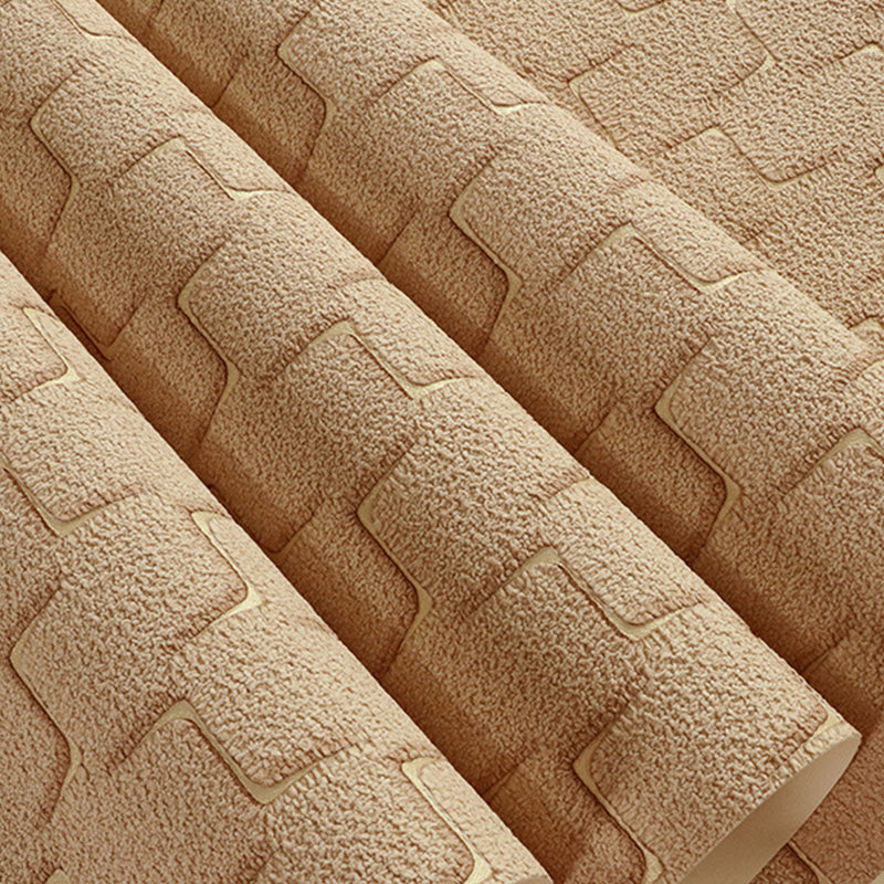 Wall Covering Geometric Dark Color Contemporary Flock Textured Wallpaper, 31' L x 20.5" W Clearhalo 'Modern wall decor' 'Modern' 'Wallpaper' Wall Decor' 1151279