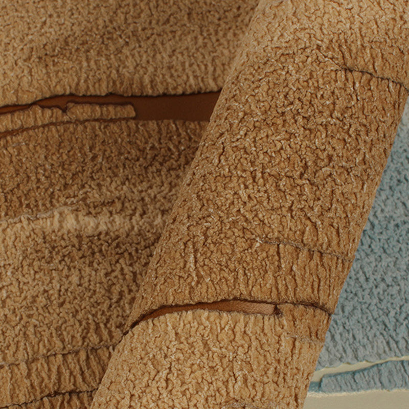 Modern Pastel Color Flock Wallpaper Textured Abstract Unpasted Wall Covering for Home Decor Clearhalo 'Wall Decor' 'Wallpaper' 1151282