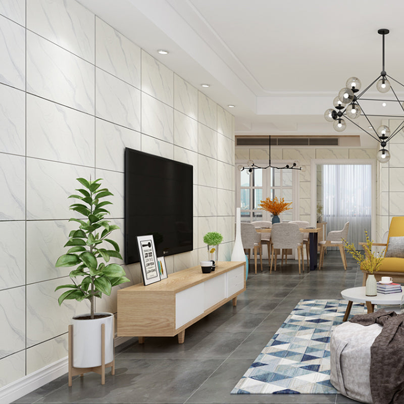 Geometric Dark Color Wallpaper Faux Marble Non-Pasted Wall Art for Living Room, 31' x 28" Clearhalo 'Modern wall decor' 'Modern' 'Wallpaper' Wall Decor' 1151672