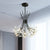 Clear Crystal Beaded Chandelier Lighting with Bouquet Design Modern 13/19 Lights Black/Chrome Hanging Lamp 13 Black Clearhalo 'Ceiling Lights' 'Chandeliers' 'Modern Chandeliers' 'Modern' Lighting' 115248
