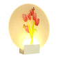 LED Hallway Wall Mural Light Asia Style White Floral Bud/Blossoming Flower Wall Lighting Fixture with Rounded Acrylic Shade Clearhalo 'Wall Lamps & Sconces' 'Wall Lights' Lighting' 1155352