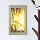 Chinese Rectangle Acrylic Wall Mural Light LED Wall Lighting in Gold with Pine Tree and Waterfall Pattern Clearhalo 'Wall Lamps & Sconces' 'Wall Lights' Lighting' 1155400