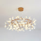 Branch Chandelier Light Fixture with Leaf Deco Modern Style Acrylic and Metal 81/108 Lights Gold Hanging Lamp Clearhalo 'Ceiling Lights' 'Chandeliers' 'Modern Chandeliers' 'Modern' Lighting' 115998