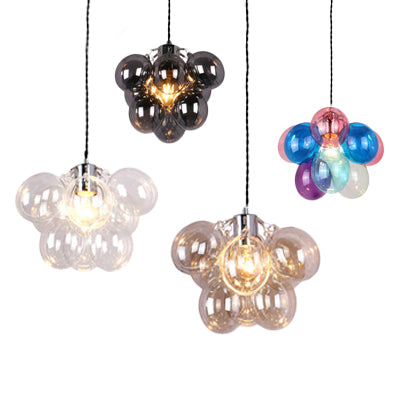 Cloth Shop Bubble Pendant Light Glass One Light Modern Creative Hanging Lamp Clearhalo 'Ceiling Lights' 'Chandeliers' 'Clear' 'Glass shade' 'Glass' 'Industrial' 'Modern Chandeliers' 'Modern' 'Tiffany' 'Traditional Chandeliers' Lighting' 116985