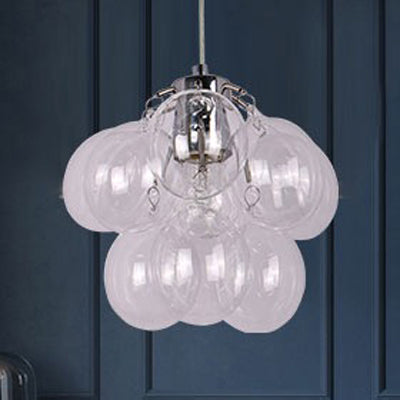 Cloth Shop Bubble Pendant Light Glass One Light Modern Creative Hanging Lamp Clearhalo 'Ceiling Lights' 'Chandeliers' 'Clear' 'Glass shade' 'Glass' 'Industrial' 'Modern Chandeliers' 'Modern' 'Tiffany' 'Traditional Chandeliers' Lighting' 116986
