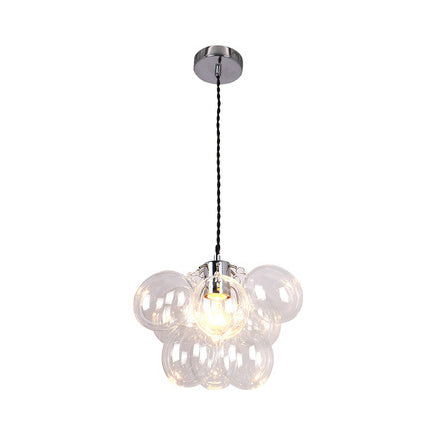 Cloth Shop Bubble Pendant Light Glass One Light Modern Creative Hanging Lamp Clear Clearhalo 'Ceiling Lights' 'Chandeliers' 'Clear' 'Glass shade' 'Glass' 'Industrial' 'Modern Chandeliers' 'Modern' 'Tiffany' 'Traditional Chandeliers' Lighting' 116987