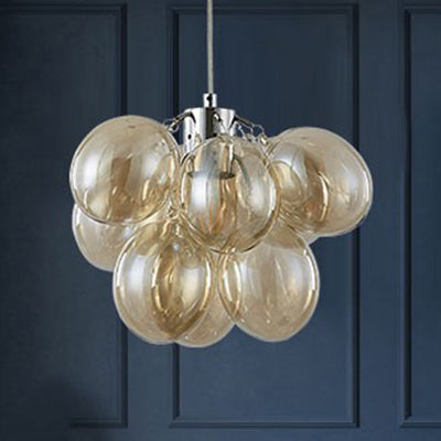Cloth Shop Bubble Pendant Light Glass One Light Modern Creative Hanging Lamp Clearhalo 'Ceiling Lights' 'Chandeliers' 'Clear' 'Glass shade' 'Glass' 'Industrial' 'Modern Chandeliers' 'Modern' 'Tiffany' 'Traditional Chandeliers' Lighting' 116989