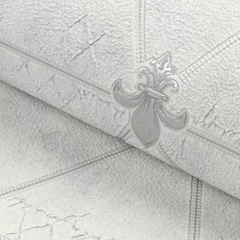 Wall Art Rhombus Pastel Color Retro Style Flock Wallpaper Roll for Home Decor, 57.1-sq ft Clearhalo 'Vintage wall decor' 'Vintage' 'Wallpaper' Wall Decor' 1170004