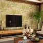 Smooth Non-Woven Wallpaper Rust Unpasted Wall Art with Banana Leaves Pattern for Accent Wall Clearhalo 'Country wall decor' 'Rustic' 'Wallpaper' Wall Decor' 1170079