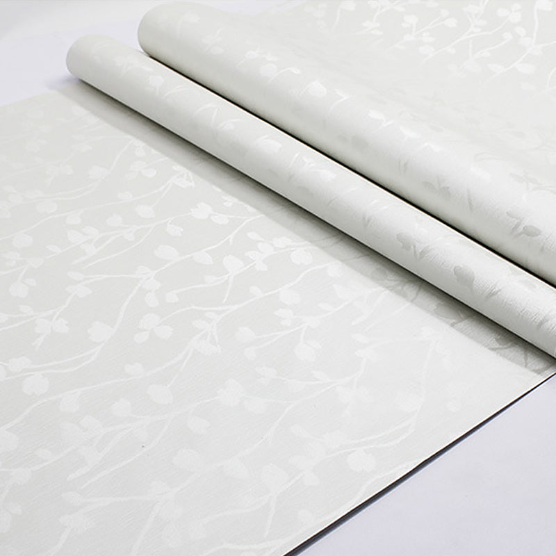 Shimmer Vinyl Plant Wallpaper Rust Peel and Stick Removable Wall Covering, 19.5' L x 23.5" W Clearhalo 'Country wall decor' 'Rustic' 'Wallpaper' Wall Decor' 1170139