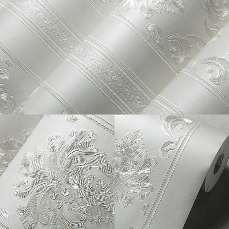 Wallpaper Roll Damask Pastel Color Victorian Style Non-Woven Fabric Wall Decor, Moisture Resistant Clearhalo 'Wall Decor' 'Wallpaper' 1170151